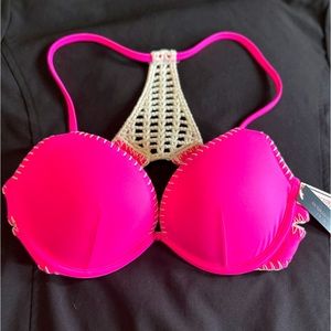 NWT Victoria Secret Bombshell Push-up Swim Top Bikini